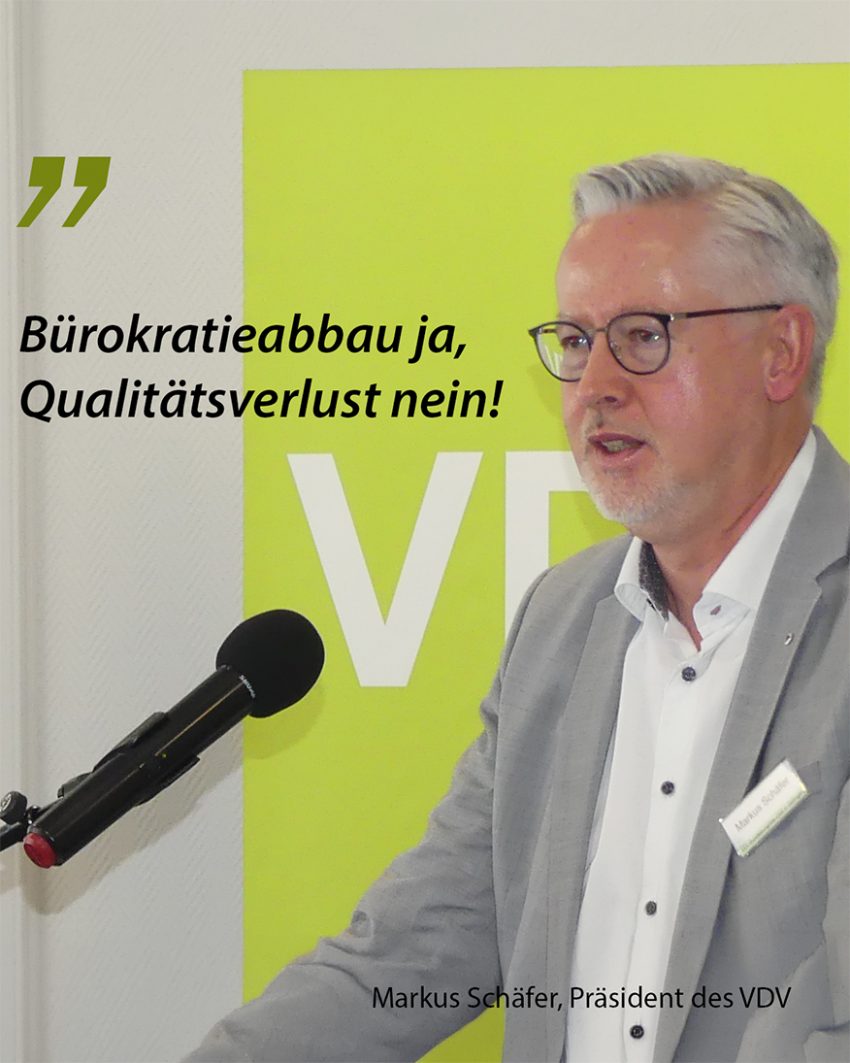 Markus Schäfer, Präsident des VDV